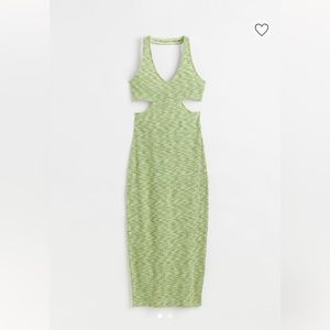 H and M cut out halter dress